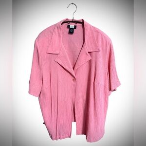 Studio 1940 Coral Textured Blouse